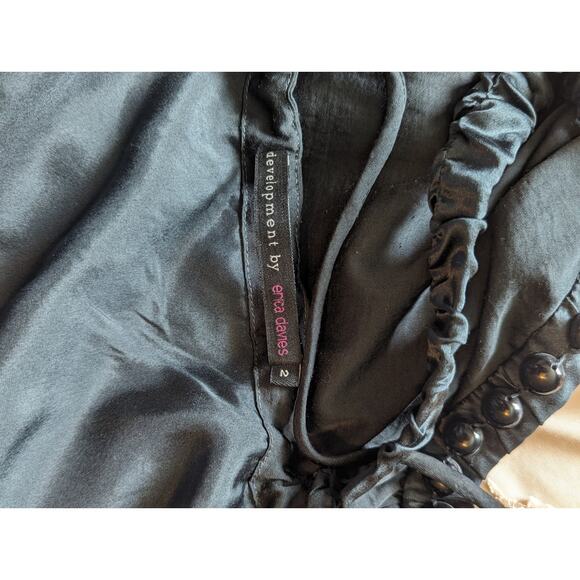 Development by Erica Davies Studded /beaded Tank Racerback 100% silk lined top - Picture 10 of 11